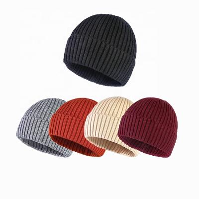 China COMMON High Quality Wool Cable Knit Beanie Hat Custom Winter Hats Beanie With Logo for sale