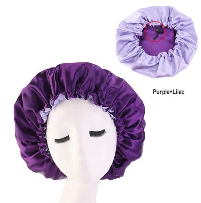 China Good picture quality custom bonnet with logo and wholesale silk satin bonnet double for sale