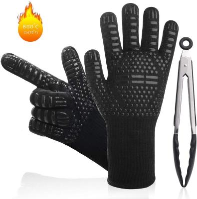 China Printed Heat Resistant Gloves For BBQ Glove Grilling Cooking Hot Ovens Gloves To Protect Your Hands From Extreme Heat for sale