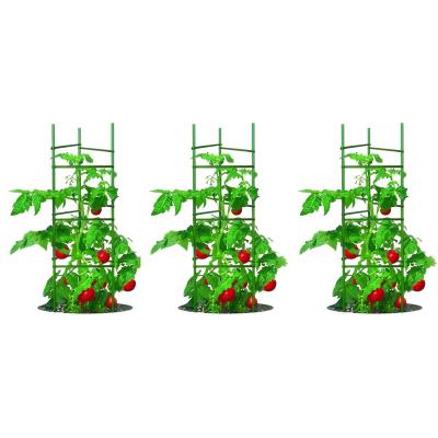 China Wholesale Durable Decoration Small Size Metal Garden Stakes For Hanging Plastic Plant Post Support for sale