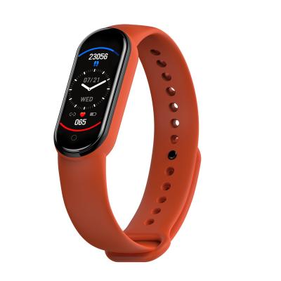 China Touch Screen Smart Watch That Measures Step and Heart Rate Wholesale Price Wrist Smart Watch M6 Band High Quality Fitness Tracker for sale