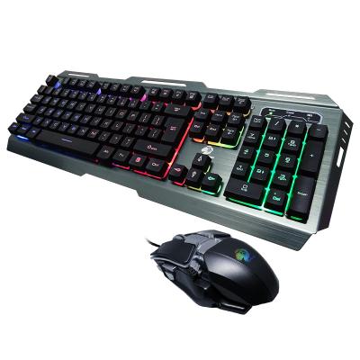 China Metal Key Colorful Backlit Panel Multimedia Hat RGB Hanging Key Wired For Ergonomic Computer PC Desktop Membrane Laptop Gaming Keyboard for sale