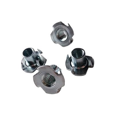 China Heavy industry galvanized four claws steel nut tee nut M8 din1624 t-nut tee nut M6 M10 M12 for sale