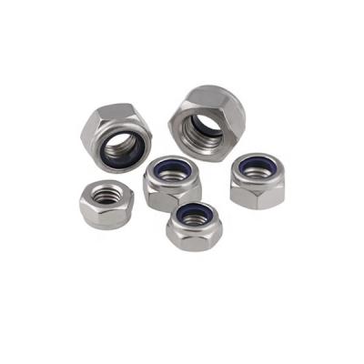 China Heavy Industry Nylon Insert M4 DIN 985 Stainless Steel A2-70 304 Hex Metric Locknut for sale