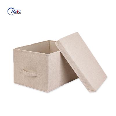 China Amazon Hot Selling Viable Hot Selling Cube Storage Box Container Drawer Cloth Cardboard Foldable Nonwoven Storage Box for sale