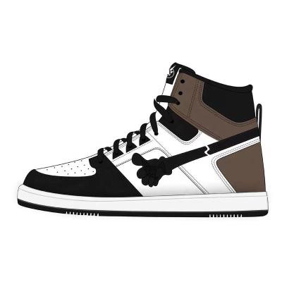 China Sports leisure fitness Customized retro high top basketball sneakers, casual shoes for sale