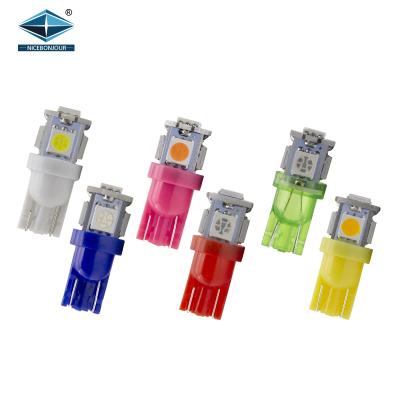 China Simple style the most popular auto bulb t10 led car light W5W led 194 t10 led 5050 5 SMD car accessories for sale