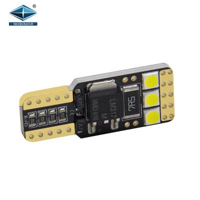 China Super Bright T10 Interior Light Auto Lighting System 3030 6 Smd T10 194 W5W Led Canbus With Canbus for sale