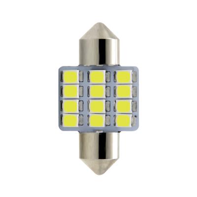 China Simple Style C10w Led Festoon Lighting Dome Light 12smd Bulb Lights 12smd Auto Accessories Car Interior 12V 2835 C5W Led 31mm for sale