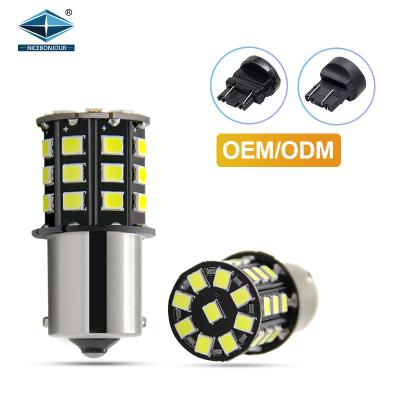 China 12v 24v 2835 smd wy21w 7440 canbus bombilla 1157 constant current 3157 7443 BA15S red 1156 strobe led car bulb lights for sale