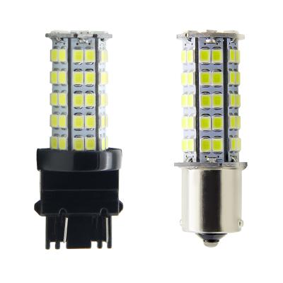 China T25 SMD 2835 68 6000~6500K 12V car ignition 1156 1157 3156 3157 led bulbs BAY15D w21w turn signal brake light lamps for sale