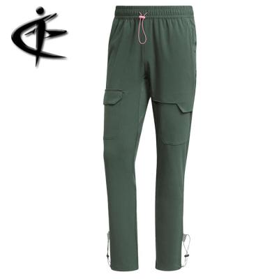 China High Quality Anti-Wrinkle Pocket Waist Irregular Leg Sports Stretch Drawstring Cargo Pants For Men for sale