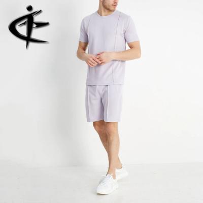 China Hot Selling Side Stripe Stripe Casual Simple Lightweight Men'S Short Sets Breathable Short Sets for sale