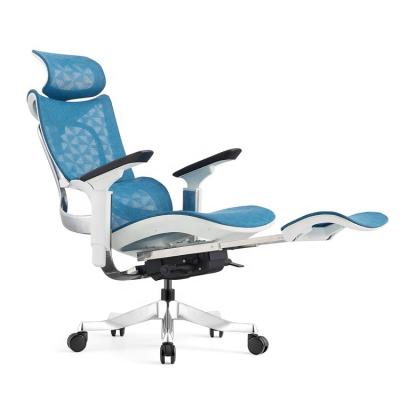 China Innovative Ergonomic Separate Chair Full Mesh Office Chair Reclining Lumbar Support Head and Nect Rest Rotation Support for sale