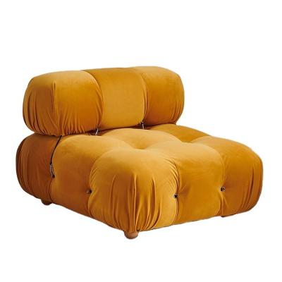 China Modern Comfortable Modern Living Room Furniture Yellow Conbnation Sofa for sale