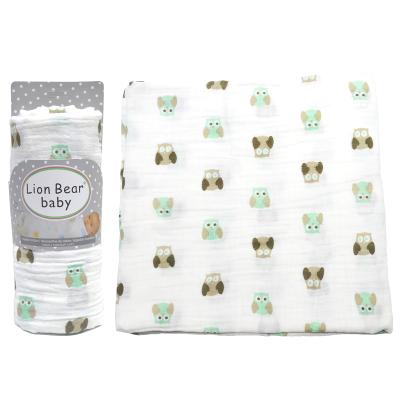 China Baby Pad Customized Design Your Own Cotton High Quality Soft Organic Muslin Newborn Baby Wrap Covering for sale