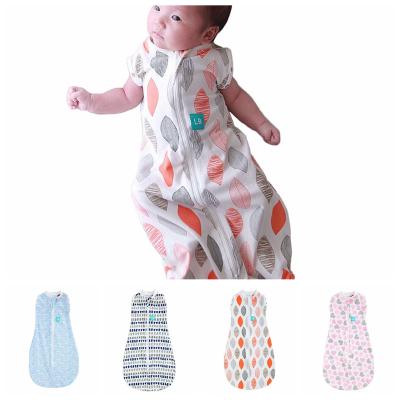 China New Style 0-6month High Quality Breathable Cotton Multicolor Baby Wrap Baby Sleeping Bag Infant Wrap Covering for sale