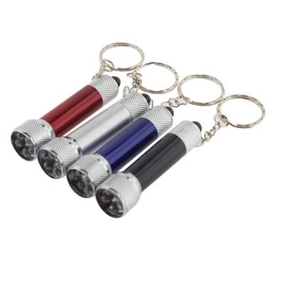 China Promotional Gifts 3 LED Emergency Small Mini Flashlight Keychain With Key Chain Custom Made for sale