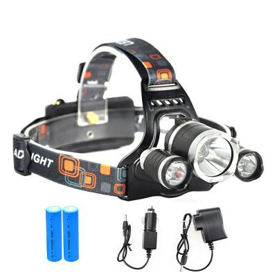 China Emergency high power 20W 3*xml t6 led rechargeable led headlight for sale