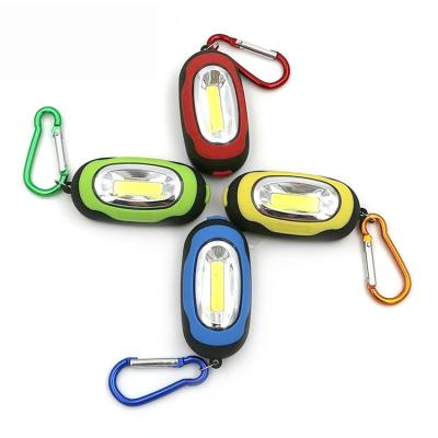 China Battery Operated Magnetic Low Portable COB Camping Work Light LED Keychain Mini Flashlight Magnetic Base for sale