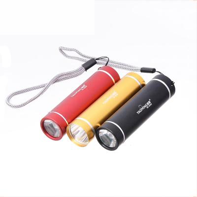 China 3*AAA Camping YAOMING Professional Mini Pocket Kids Torch Light Led Promotional Flashlight Battery Torch OEM for sale