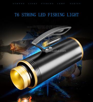 China SMILE SHARK Light 4*XML T6 Strong Search Light Waterpoof Four Color Beam Long Run Time 60H Search Light Fishing Light Flashlight for sale