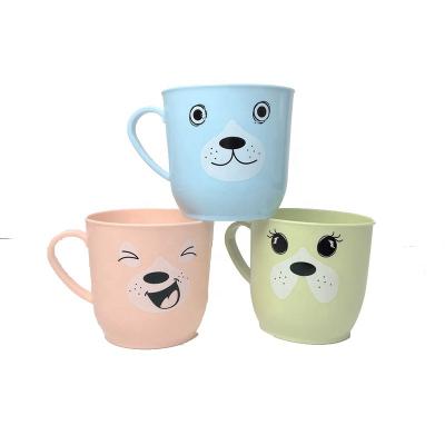 China Sustainable Personalized Custom Plastic Milk Cups Kids Milk Hot Chocolate Cup For Kid Birthday Christmas for sale