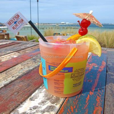 China Viable Custom Printed Malibu Rum Punch 32OZ With Handle for sale