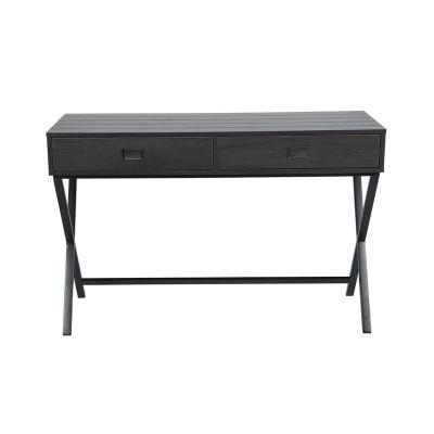 China 2-Drawer Metal X Leg Industrial Desk for sale