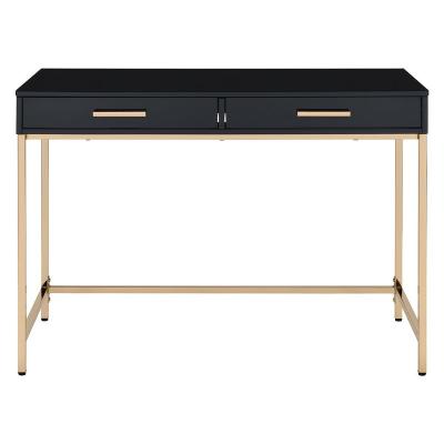 China Modern Computer Desk Black Chandelier And Gold Frame Desk for sale