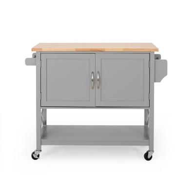 China PANEL High Quality Farmhouse Kitchen Cart With Wheels Cheap Kitchen Islands for sale