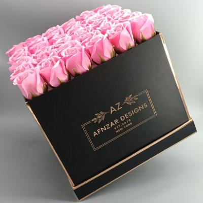 China Wholesale Recycled Decorative Square Flower Nesting Materials Custom Packing Gift Boxes For Christmas for sale