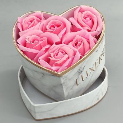 China Handmade Recycle Customized Eyelash Heart Box Two Layers Heart Shape Box Heart Box for sale