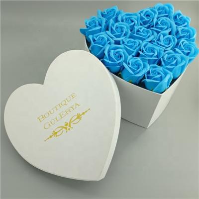 China Factory Direct Sale Handmade Customized Black With Design Logo Gift Heart Shape Flower Boxes for sale