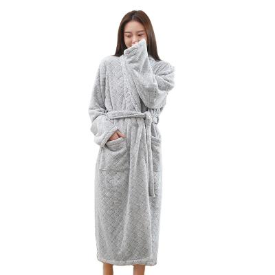 China 100% QUICK DRY hot sale coral plush heated plush plush unisex bathrobe for sale