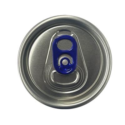 China Child Safe Aluminum Drink Can End Easy Open Lid SOT&RPT Drinks Can Lid With Customized Color for sale