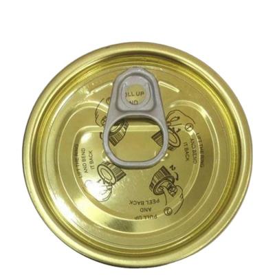 China 62mm Child Safe Series Formed Tin Can Cover For Tuna Canning Tinplate Coil Easy Open Ends for sale