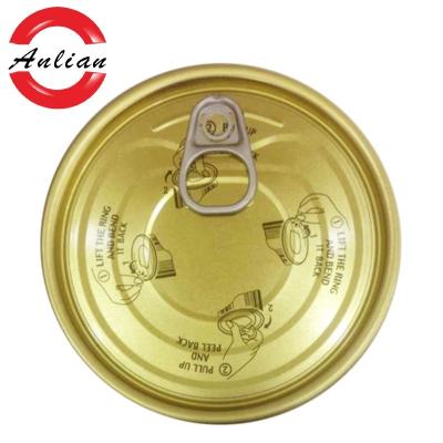 China Child Safe Round Can End 401# Tinplate Easy Open End For Canned Food Sealing Lid for sale