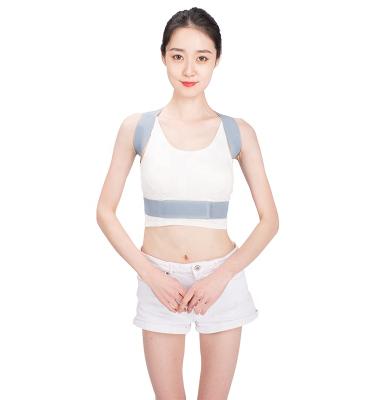 China Logo Adjustable Upper Back Support Corrector Belt Custom Clavicle Shoulder Back Brace Posture Corrector for Men and Women for sale