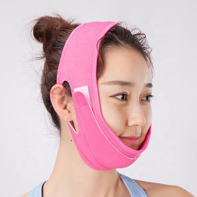 China Anti Face Lift Wrinkle Face Slimming Mask Lift V Face Line Up Anti Aging Belt And Face Compression Breathable Chin Bandag for sale