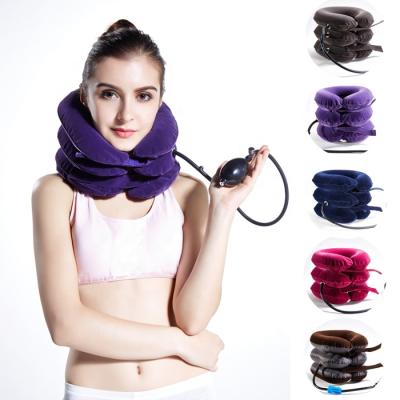 China Cervical Traction Device Inflatable Neck Air Pillow For Pain Relief One Size Fits for sale