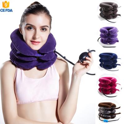 China 2016 Best Selling Teacher Neck Support Brace, Medical Soft Inflatable Cervical Neck Collar, Cervical Air Traction Device for sale