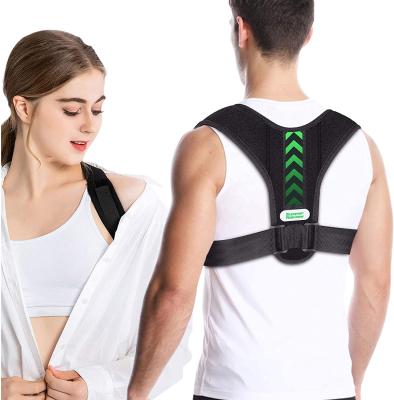 China Adults Sports Unisex Comfortable Adjustable Shoulder Brace Upper Back Posture Corrector for sale