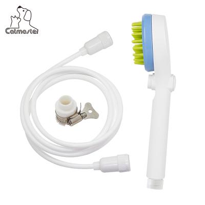 China Portable Viable Massage Silicone Pet Head Brush Grooming Dog Shower Pet Bathing Tool for sale