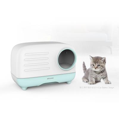 China Wholesale Luxury Modern Hot Selling Multi Color PVC Cat Litter Box For Cats for sale