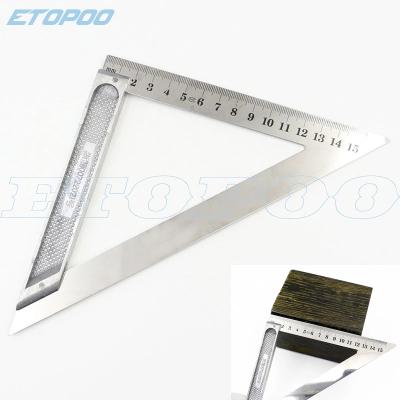 China Triangle Shape Ruler Aluminum Alloy Speed ​​Square Protractor Miter For Carpenter Measurement Tools Ferramenta Market F-53 for sale