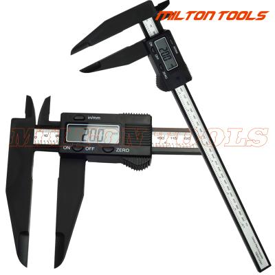 China Plastic 12 Inch 300mm Electronic Digital Vernier Caliper With Long Jaw 90mm Plastic Digital Vernier Caliper 0-300mm for sale