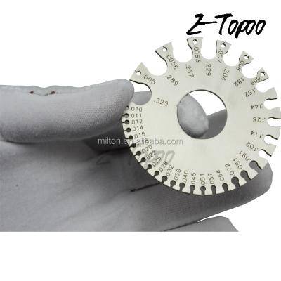 China Weld Inch A.W.G Gauges American Standard Stainless Steel 0-36 Series Wire Gauge Weld Diameter Gauge Inspection Stainless Steel for sale