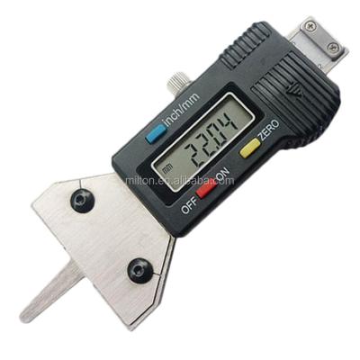 China Stainless Steel 0-25MM Digital Depth Gauge Groove Gauge LCD Display Tire Tread Gauge For Car 0-25.4mm Digital Depth Gauge Tool for sale