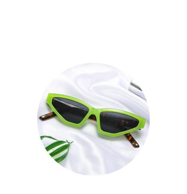 China 2021 new trend personality small resin frame multicolor uv400 sunglasses for sale